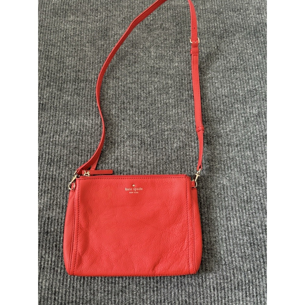 Authentic Kate‎ Spade Leila Triple Crossbody Bag tomato